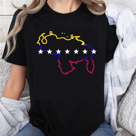 100% Cotton Venezuela Map Flag Stars Outline - TikTok Shop