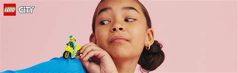 LEGO City Cyber Stunt Bike 60358 Building Toy Set (13 Pcs),Multicolor ...