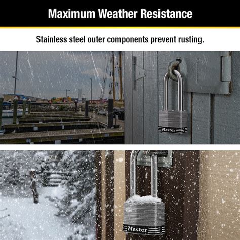 Master Lock Stainless Steel Outdoor Keyed Padlock, 2-in Wide x 2-1/2-in ...