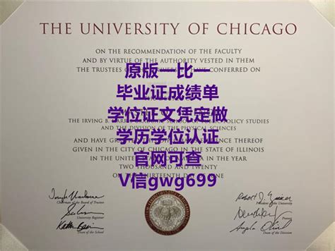 Chicago博士毕业证书模板 天空留学俱乐部