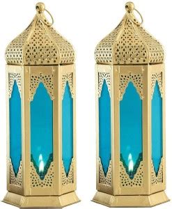 IMRAB CREATIONS Decorative Metal Hanging Lantern/Lamp/Tealight Candle ...