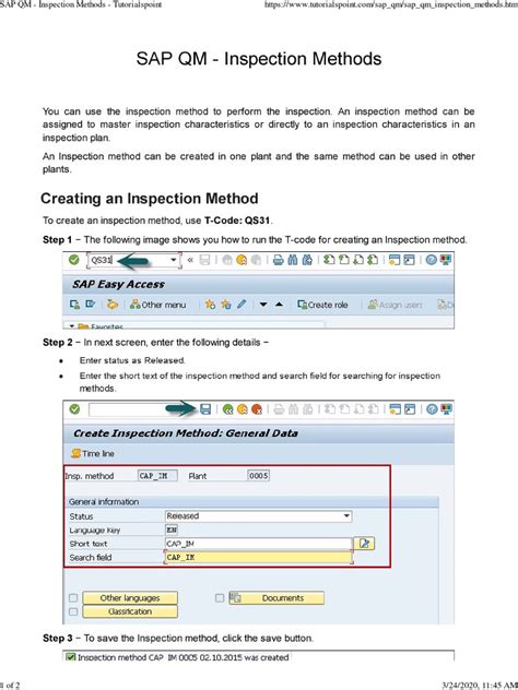 Image result for Quality Inspection Tutorial SAP