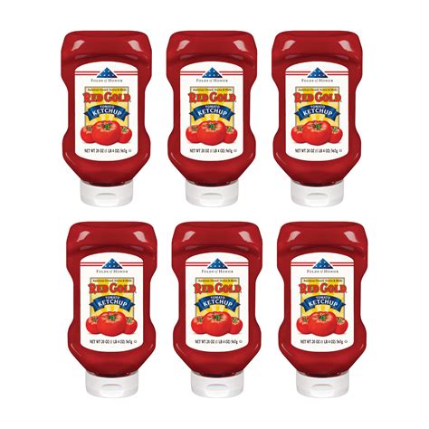 Red Gold and Folds of Honor Tomato Ketchup, Kosher and Gluten Free, 20 ...