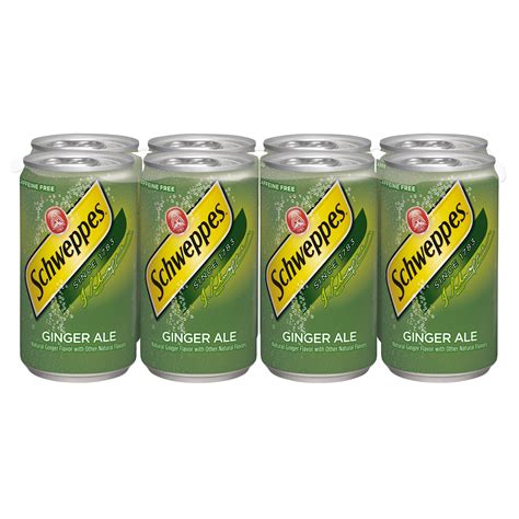 Schweppes Caffeine-Free Ginger Ale, 7.5 Fl Oz, 8 Count - Walmart.com