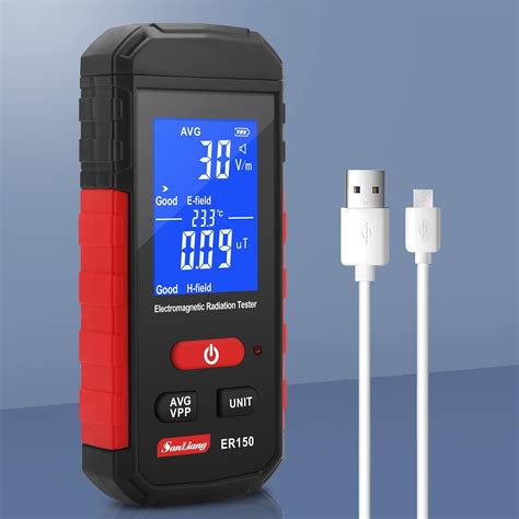 Sanliang Emf Meter Rechargeable Electromagnetic Field Radiation ...