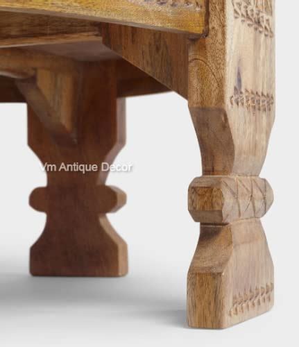 Handicraft Round Chakki Table, Wooden Round Coffee Table