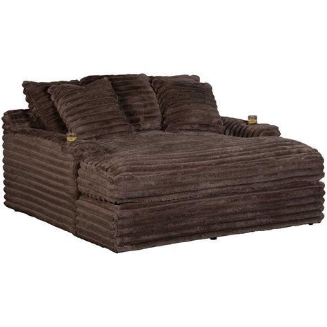 Snuggle Chocolate Double Chaise | B1-4500 | AFW.com