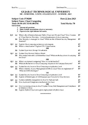 3170909 - Gtu syllabus - GUJARAT TECHNOLOGICAL UNIVERSITY Bachelor of ...