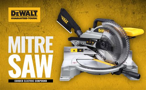 DEWALT DW714-IN 10"(254 mm) Corded Compound Mitre Saw With 80T TCT Alu ...