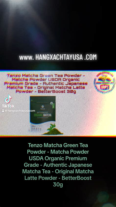 Tenzo Matcha Green Tea Powder Matcha Powder USDA Organic Premium Grade ...