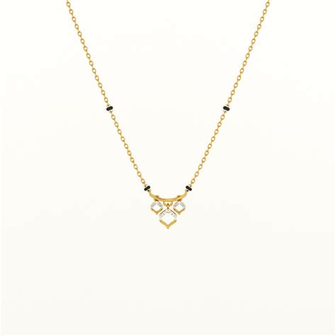 Three Petals Of Love 925 Sterling Silver Mangalsutra – PALMONAS