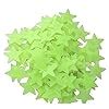 Stickonn Green Fluorescent Glow in The Dark Star Wall Sticker(Pack of ...