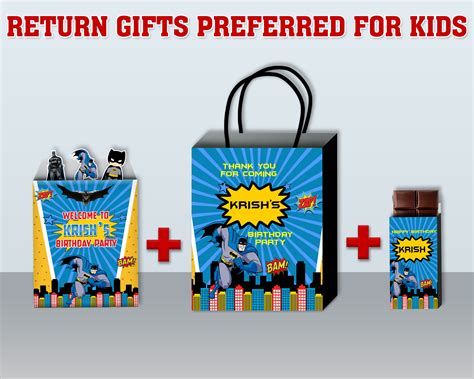 Batman Theme Return Gift Combo | Theme Based Return Gifts Combo – Party ...