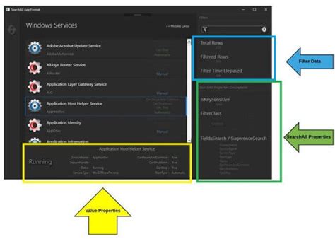 Image result for WPF Control Search Similar to SQL Query