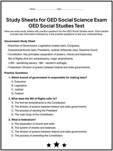 12 Printable GED Social Studies Worksheets - Free PDF at worksheeto.com