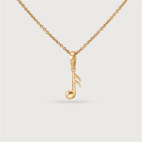 Quaver Touch 14KT Gold Pendant