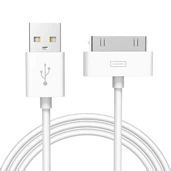 Sounce 30-Pin to USB Charging & Data Sync Cable for iPhone 3G/3GS/4/4S ...