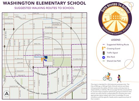 Walking Route Maps For Billings Elementary Schools | City of Billings ...
