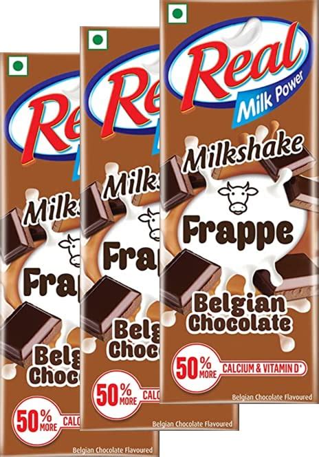REAL MILK POWER MILKSHAKE FRAPPE - BELGIAN CHOCOLATE 180ml ( PACK OF 3 ...
