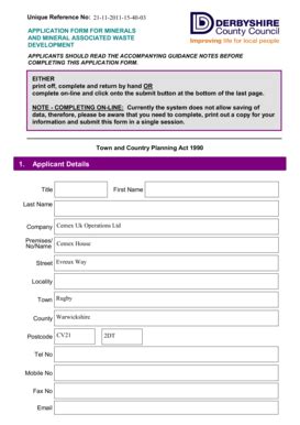 Fillable Online 02 - Application forms - Derbyshire County Council Fax ...
