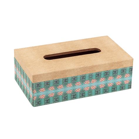Blue Lotus Tissue Box – Unique Home Accent – Artychoke