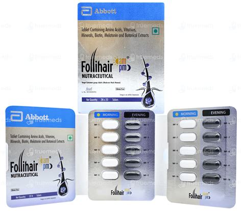 Follihair Ampm Tablet 20 - Uses, Side Effects, Dosage, Price | Truemeds