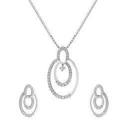 Platinum Pendant Set India | Buy Pendant Set Online | ORRA