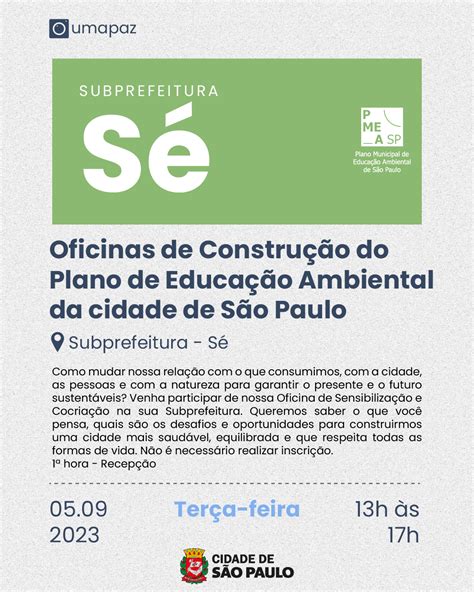Sub Sé recebe Oficina de Construção do PMEA-SP - Subprefeitura - Sé - Prefeitura