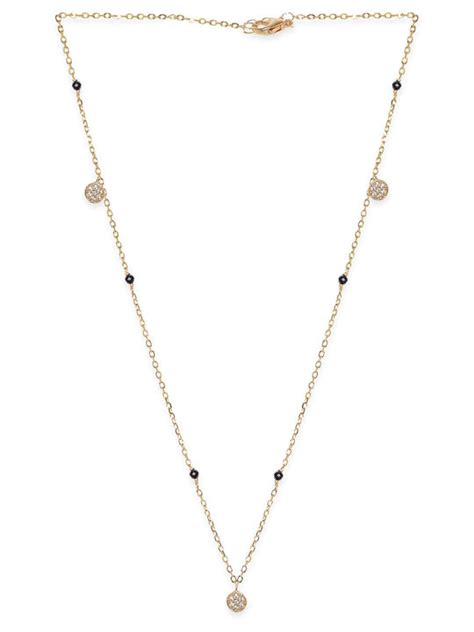 Shop Exquisite Gold Plated Mangalsutra with Black Beads at Rubans