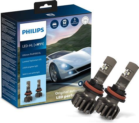 Philips Ultinon Access LED car headlight bulb (H11), ultra-compact ...