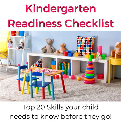 Best Checklist for Kindergarten Readiness - Kindergarten Ready Skills