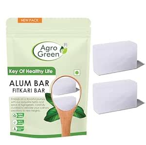 Agrogreen Shaving Alum Block Stone Whole Phitkari, Fitkari Bar For Skin ...