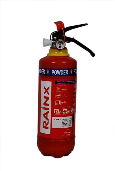 Buy Rainx Fire Cylinder 1 Kg ABC Powder Type Fire Extinguisher with L ...