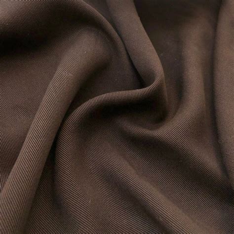 60" 100% Tencel Lyocell Heavy Bull Denim Twill Brown Woven Fabric By ...