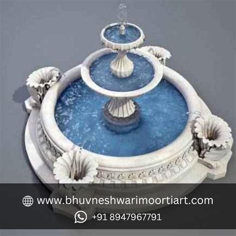Buy Decorative Marble Garden Fountain - Bhuvneshwari Moorti Art