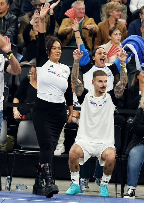 Photo : Amel Bent, Matt Pokora au match de futsal lors de la nouvelle ...