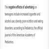 write three positive and negative impact of an advertisement in our ...