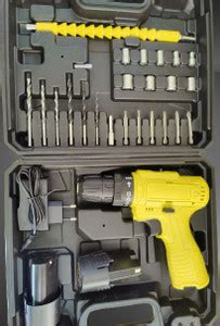 RMGS 12V 10MM cordless screwdriver drill machine With 2 battery and ...