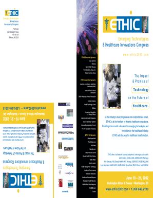 Fillable Online FINAL Brochure - Health Care Conference Administrators ...