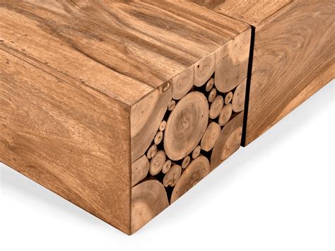 Buy Solid Wood Indiana Woodlog Bed - Buy Bed Online In India - Latest ...