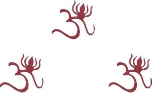 Comet Busters Large Size Fancy Om Maroon Bindi (BV503) Forehead Maroon ...