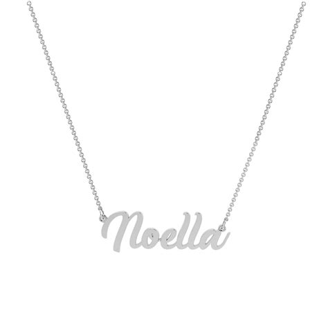 LeCalla - Buy Personalised Silver Name Plate Cut Necklace for Women ...