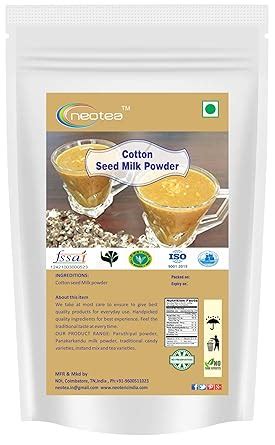 Neotea Cotton Seed Milk Powder, Paruthi Paal, 250G : Amazon.in: Grocery ...