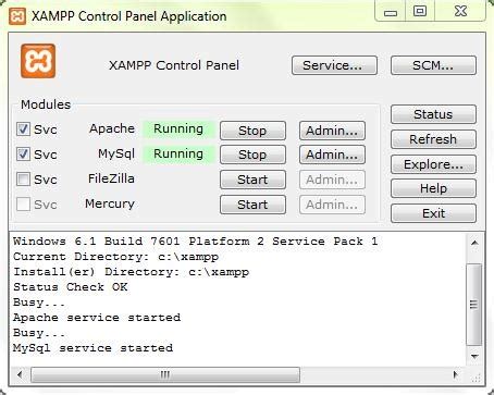 Xampp Control Panel with Software Publisher 的图像结果