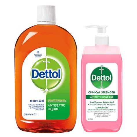 Dettol Antiseptic Disinfectant Liquid for First Aid, Surface Cleaning ...