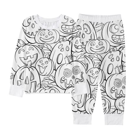 Boy Pajamas Toddler Kids Fall Pajama Set Halloween Magic Pumpkin Print ...