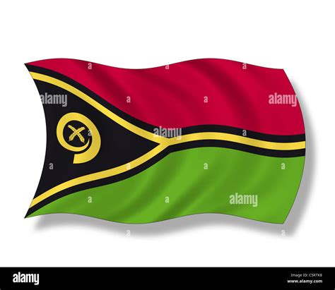 Illustration, Flag of Vanuatu Stock Photo - Alamy