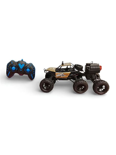 RC Rock Crawler Monster Truck 6-Wheel Drive 1:18 Scale Metallic Gold ...