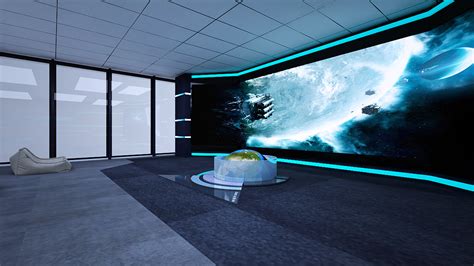 商业展示100平米装修案例_效果图 - VR体验中心 - 设计本