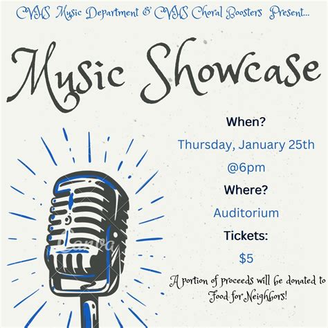 CVHS Upcoming Performing Arts Events
